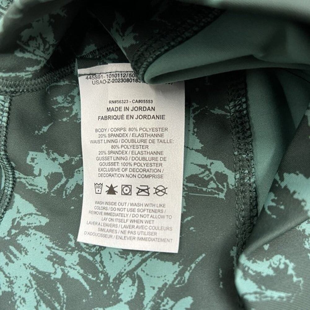 Nike Leggings Womens Vintage Green Speckled‎ High Waisted 7/8 Printed Small NWT - Picture 6 of 10